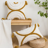 HKM-003539 Nordic Style Velvet Embroidered Round and Square Cushions