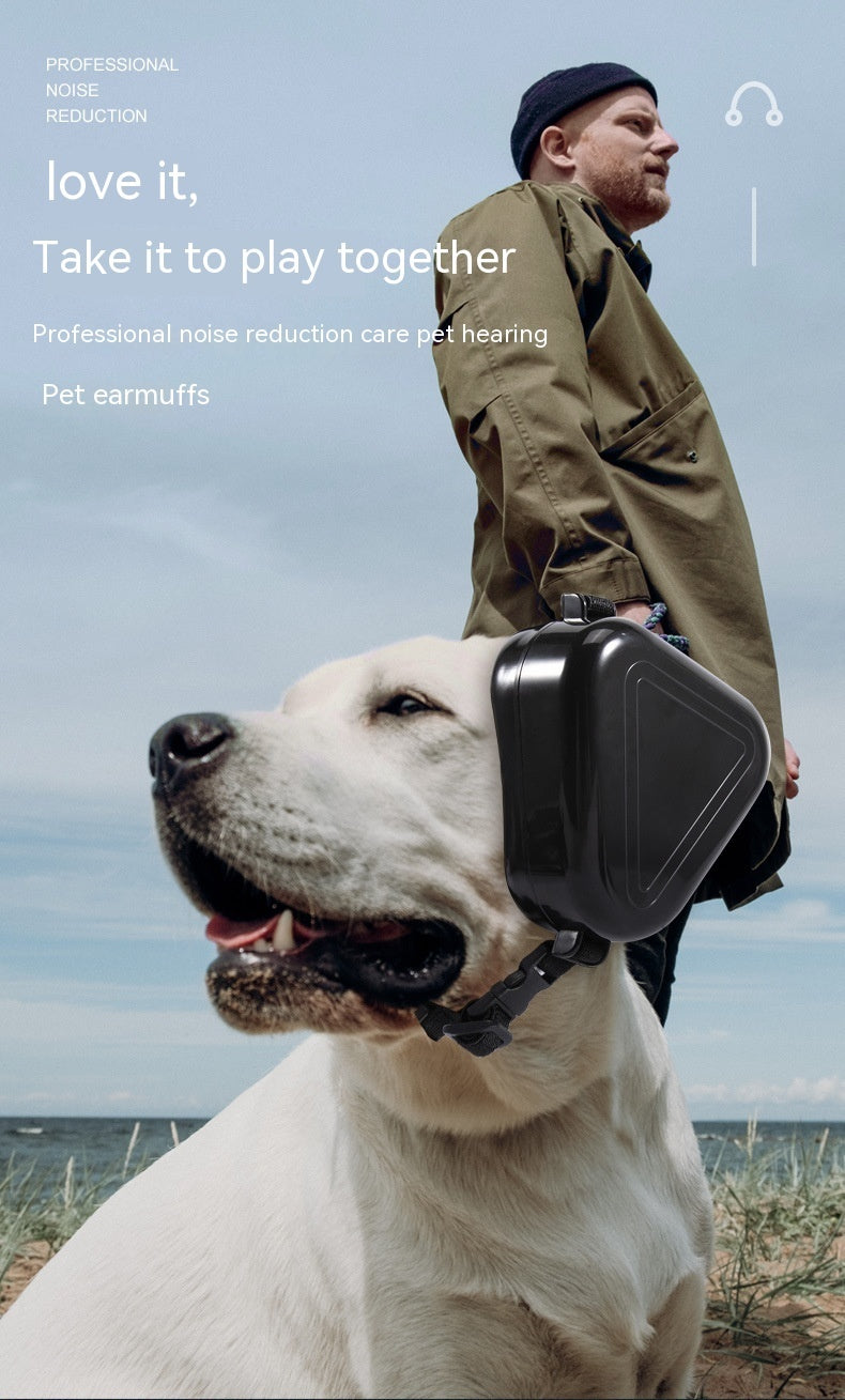 HKM-003603 Noise-Reducing Earmuffs for Dogs - Comfortable Sound Insulation for Hunting Activities