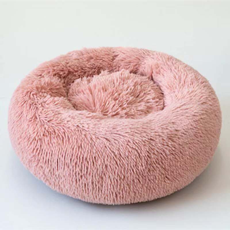 HKM-003603 Round Plush Pet Kennel - Cozy Sleeping Nest for Pets 40-120cm Diameter, Soft PP Cotton Material