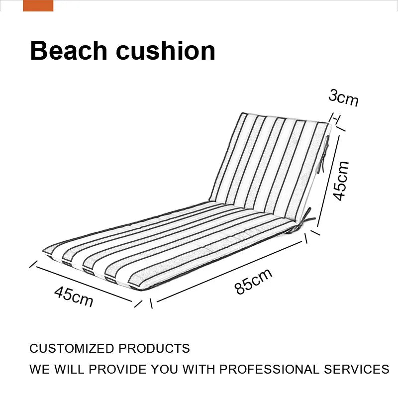 KTX-003603 Weather Resistant Outdoor Lounge Cushions for Patio and Pool Chairs