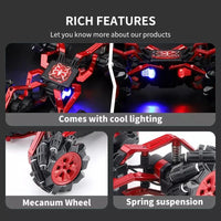 HKM-003667 Alloy Stunt RC Drift Car with Remote Control for Indoor and Outdoor Fun, Ages 5 and Up