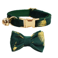 HKM-003923 Stylish Adjustable Cat Collar with Bow and Bell in Various Colors