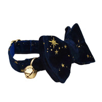 HKM-003923 Stylish Adjustable Cat Collar with Bow and Bell in Various Colors