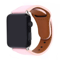 HKM-003923 Unisex Artificial Leather Watch Strap - Geometric Design - Single Bracelet