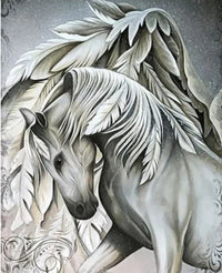 HKM-004179 Frameless Digital Oil Painting on Linen - 40x50 cm - Various Styles Available