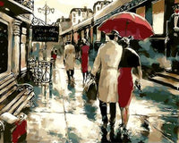 HKM-004179 Frameless Digital Oil Painting on Linen - 40x50 cm - Various Styles Available
