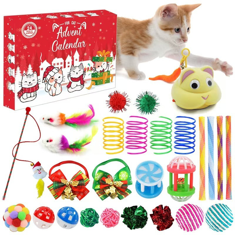 HKM-004243 Christmas Dog and Cat Toy Gift Box with Assorted Accessories