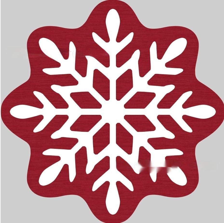 HKM-004307 Christmas-Themed Easy Care Polyester Fiber Round Carpet - Multiple Designs Available