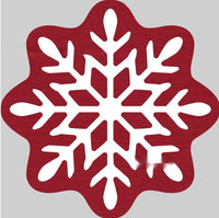 HKM-004307 Christmas-Themed Easy Care Polyester Fiber Round Carpet - Multiple Designs Available