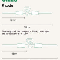 HKM-004371 Two-Headed Anti-Tangle Dog Leash - Durable Nylon, Grey, Small to Medium Size