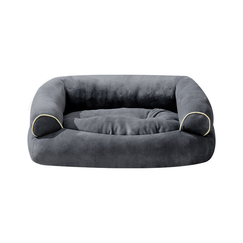 HKM-004435 Pet Sofa Bed for Small Dogs and Cats - Soft Velvet Material, Multiple Sizes Available