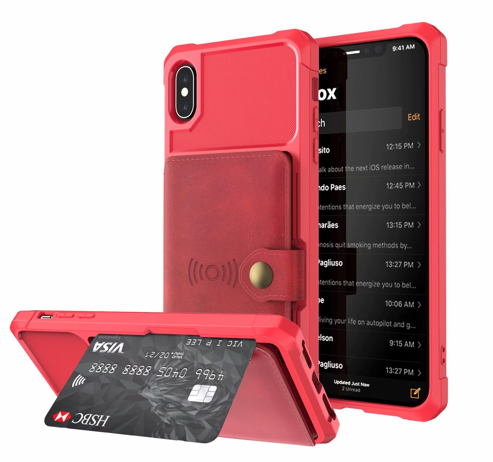 HKM-004499 Magnetic Protection Cover with Shiftable Stand for Stylish Device Protection