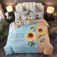 HKM-004563 Floral Patterned Four-Piece Cashmere Bed Set for 1.5m, 1.8m, and 2.0m Beds