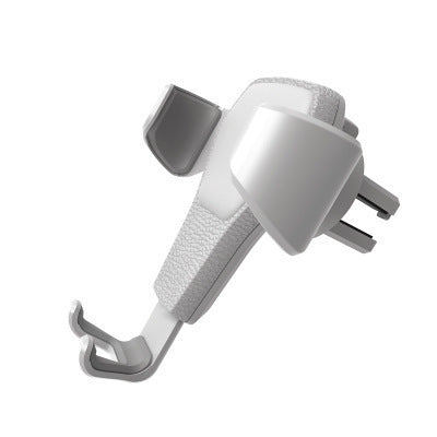 HKM-004627 Leather Grain Gravity Car Phone Holder - Black & White Options Available