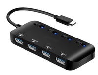 HKM-004755 USB 3.0 4-Port Hub with External Power Supply for High-Speed Connectivity