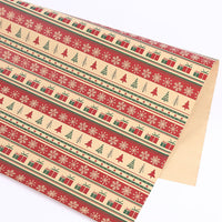 HKM-005011 Kraft Paper Gift Wrapping Sheets for Christmas - 50x70cm, 1 Pack