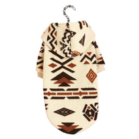 HKM-005075 Beige Totem Print Hooded Sweater for Pets in Various Sizes