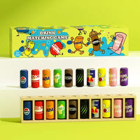 HKM-005203 Educational Color Matching Memory Game for Kids - Wooden Bottle Color Challenge Toy