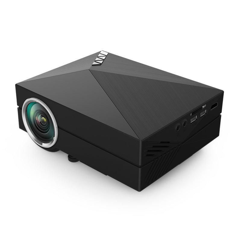HKM-005267 GM60 Mini Projector with Remote, 1080P Support, Multi-Function Inputs, Compact Design