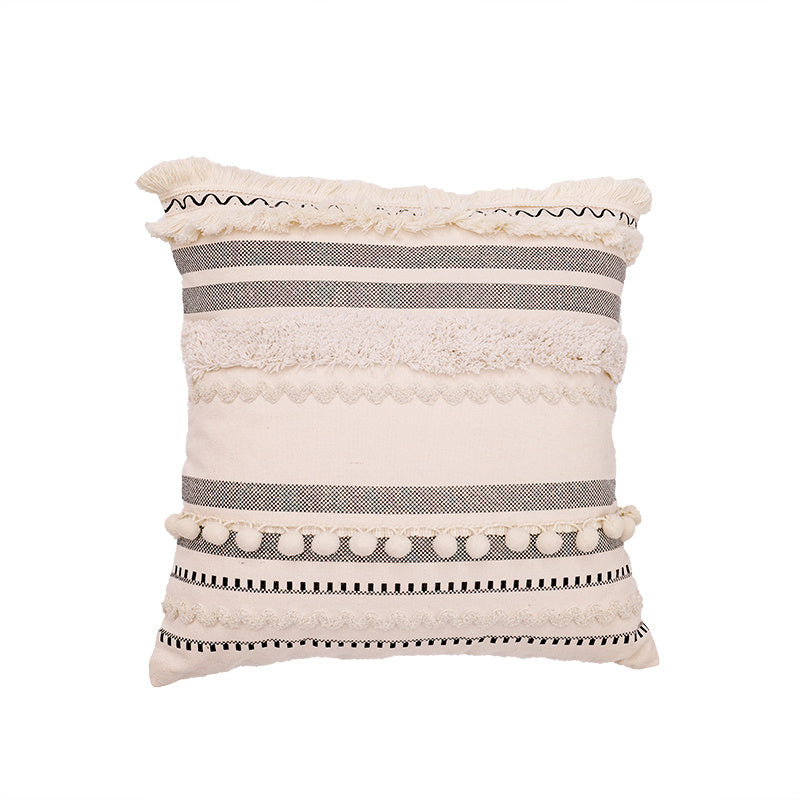 HKM-005523 Bohemian Style Cotton Couch Pillow - Various Sizes Available