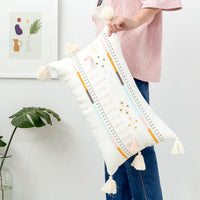 HKM-005523 Bohemian Style Cotton Couch Pillow - Various Sizes Available