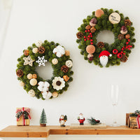 HKM-005523 Nobesone Christmas Tree Wreath Cane Decorations - Assorted Designs 30-80cm for Festive Home Decor