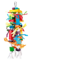 HKM-005651 Wooden Nibbling Toy for Medium and Large Parrots and Birds - 40 x 10 cm