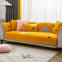 HKM-005779 Winter Lambskin Thickened Fleece Sofa Cushion - Various Sizes Available in Love Home Colors
