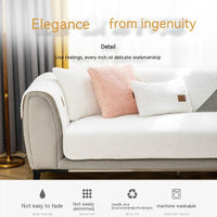 HKM-005779 Winter Lambskin Thickened Fleece Sofa Cushion - Various Sizes Available in Love Home Colors
