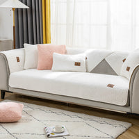 HKM-005779 Winter Lambskin Thickened Fleece Sofa Cushion - Various Sizes Available in Love Home Colors
