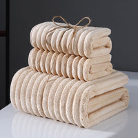HKM-005971 Super Soft Coral Fleece Bath Towels – Creamy White, Dark Red, Gray, Navy Blue, Brown Options Available