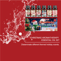 HKM-006355 Christmas Aromatherapy Oil Set for a Cozy Atmosphere - 6 Pieces, Fresh Air Blend