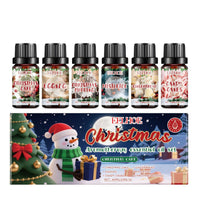 HKM-006355 Christmas Aromatherapy Oil Set for a Cozy Atmosphere - 6 Pieces, Fresh Air Blend