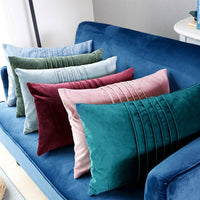HKM-006611 Solid Color Velvet Cushion Cover with PP Cotton Filling - 30×50CM