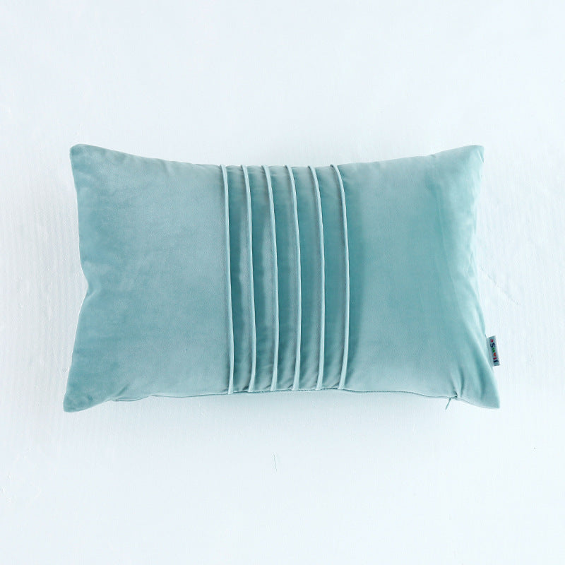 HKM-006611 Solid Color Velvet Cushion Cover with PP Cotton Filling - 30×50CM