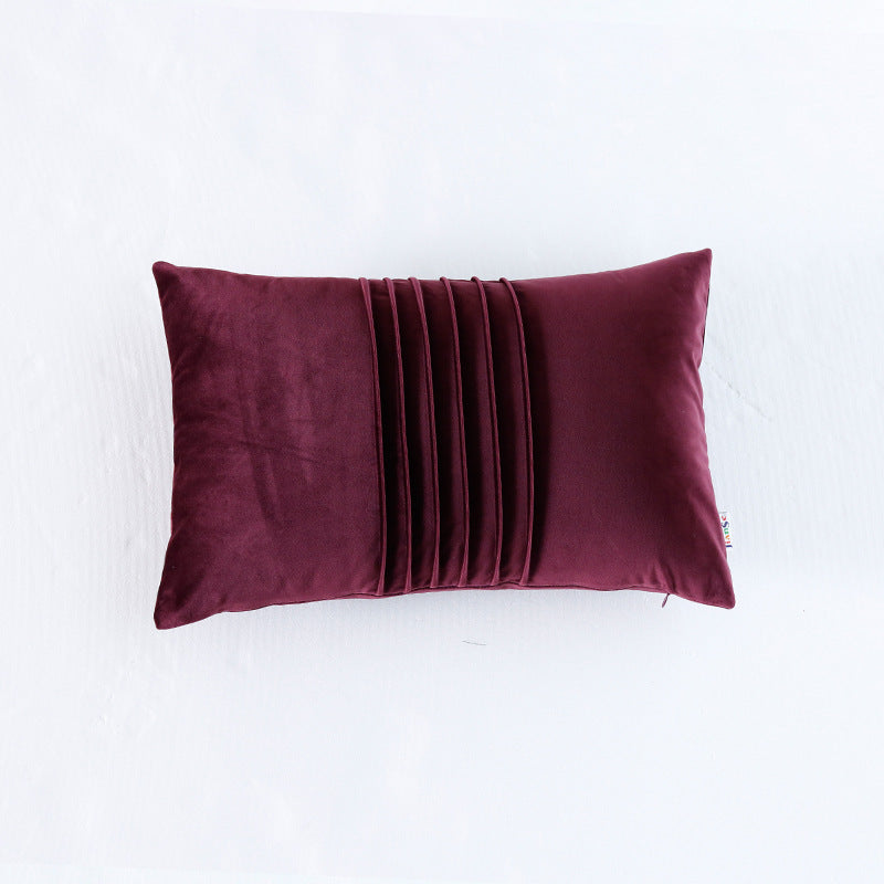 HKM-006611 Solid Color Velvet Cushion Cover with PP Cotton Filling - 30×50CM