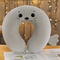 HKM-006675 Cartoon U-Shaped Memory Foam Cervical Pillow for Comfort and Support