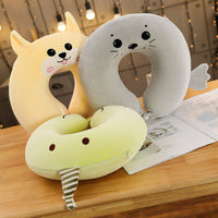 HKM-006675 Cartoon U-Shaped Memory Foam Cervical Pillow for Comfort and Support