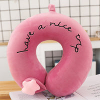 HKM-006675 Cartoon U-Shaped Memory Foam Cervical Pillow for Comfort and Support