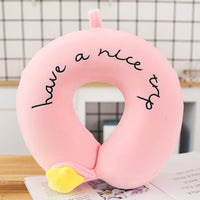 HKM-006675 Cartoon U-Shaped Memory Foam Cervical Pillow for Comfort and Support