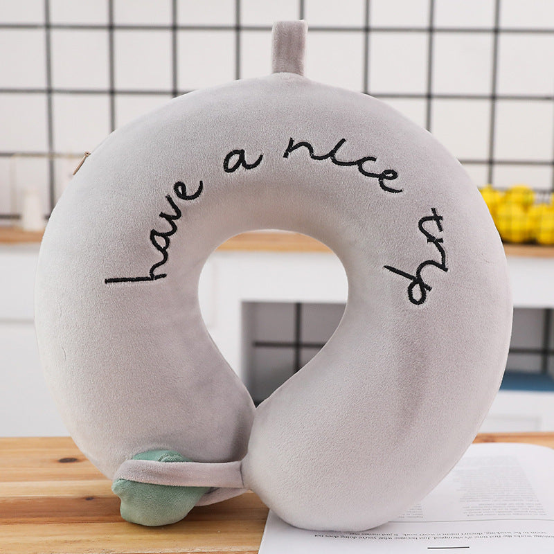 HKM-006675 Cartoon U-Shaped Memory Foam Cervical Pillow for Comfort and Support