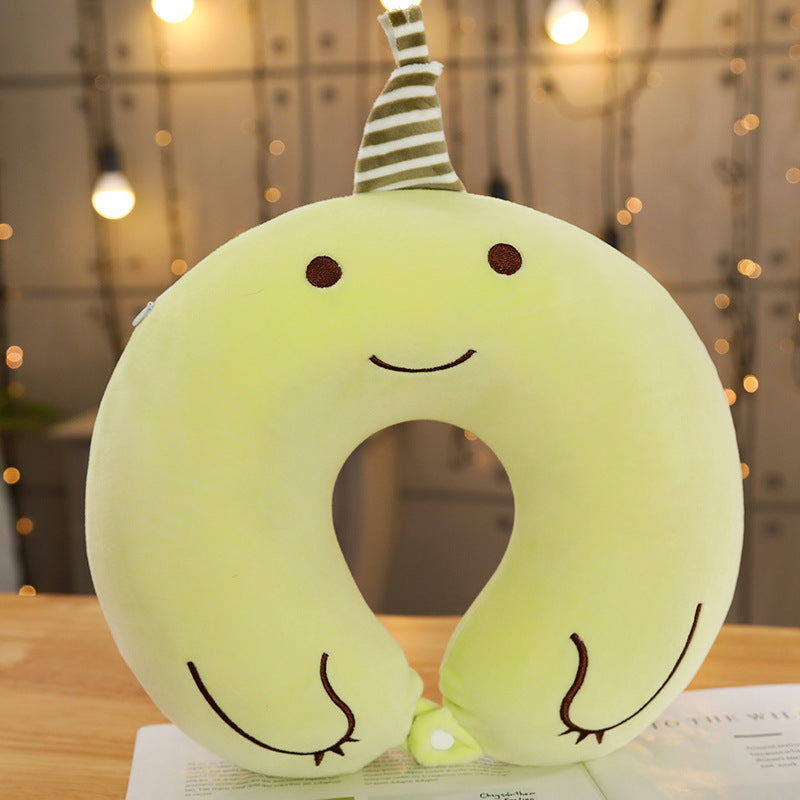 HKM-006675 Cartoon U-Shaped Memory Foam Cervical Pillow for Comfort and Support