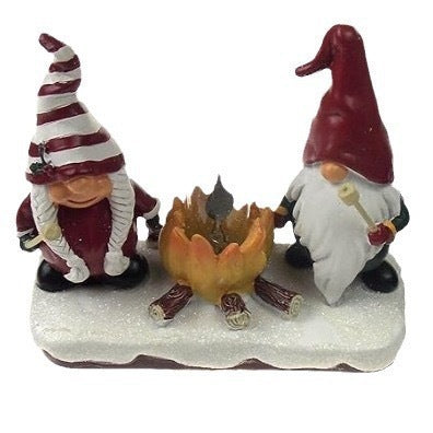 HKM-006675 Cross-border Arrival Christmas Night Bonfire Resin Lamp - Decorative Night Light for Holiday Cheer