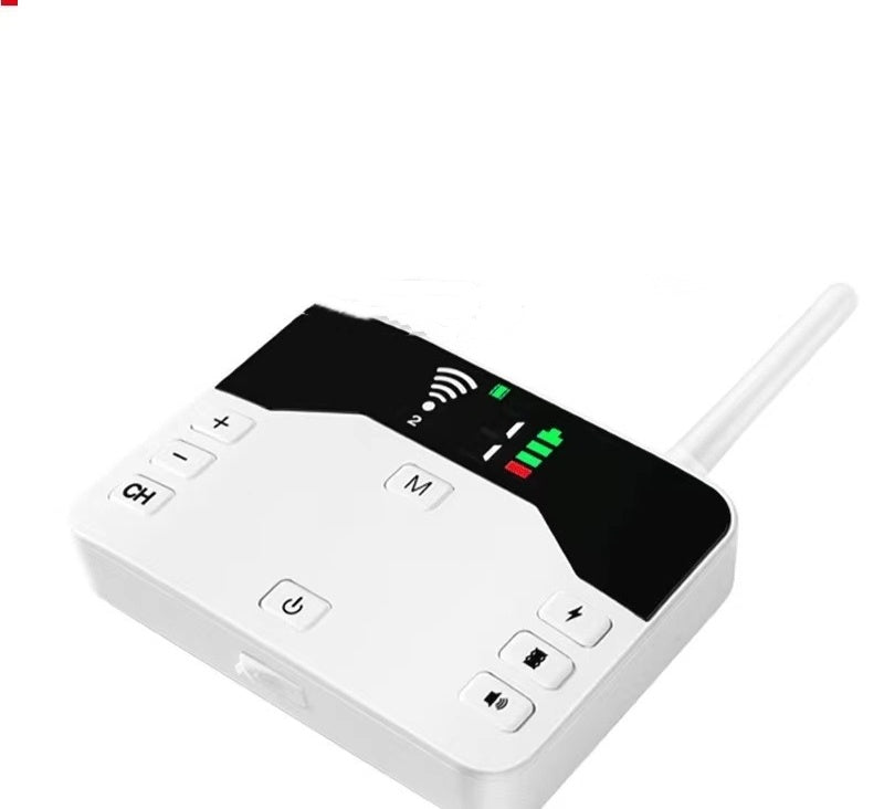 HKM-006675 Wireless Electronic Dog Fence and Bark Control Collar, White & Gold, One-to-Three System