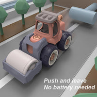 HKM-006803 4-in-1 Kids DIY Assembly Engineering Truck Set for Ages 2-4, Detachable Construction Vehicle Toys
