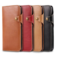 HKM-006803 Ultra-Thin Flip Phone Case for Samsung Galaxy Note 8, S8 Plus, S9/S9 Plus with Card Holder