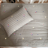 HKM-006867 Cartoon Embroidered 3-Piece Quilted Baby Bed Cover Set in Modern Style