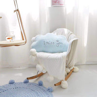 HKM-006995 Crown Lumbar Pillow Cushion - Modern Plush Design with Cartoon Patterns, Multiple Sizes Available