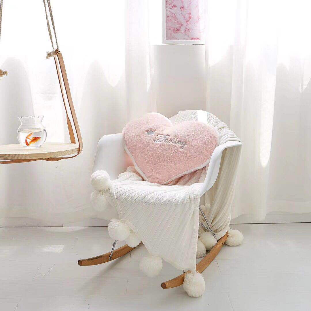HKM-006995 Crown Lumbar Pillow Cushion - Modern Plush Design with Cartoon Patterns, Multiple Sizes Available
