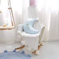 HKM-006995 Crown Lumbar Pillow Cushion - Modern Plush Design with Cartoon Patterns, Multiple Sizes Available
